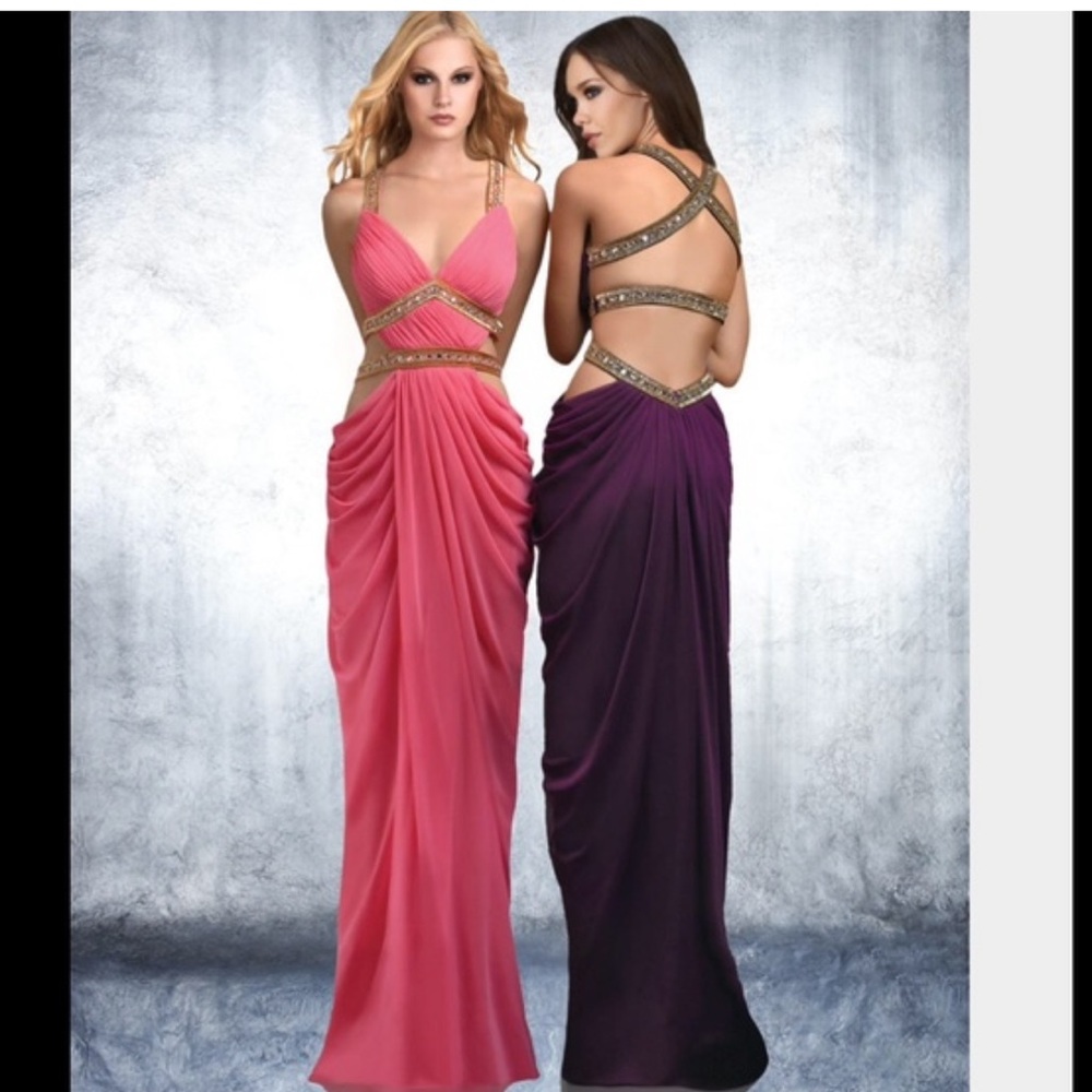 Shimmer by Bari Jay Dress- Purple